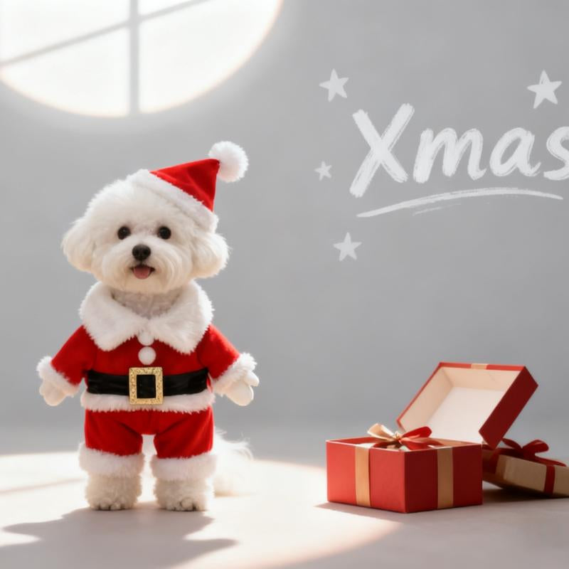 Santajoy- 3D Christmas Santa Pets Costume (Small Dogs & Cats ) – Instant Christmas Magic Outfits