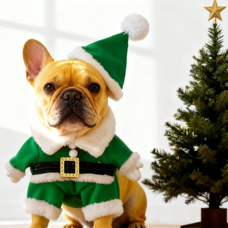 Santajoy- 3D Christmas Santa Pets Costume (Small Dogs & Cats ) – Instant Christmas Magic Outfits